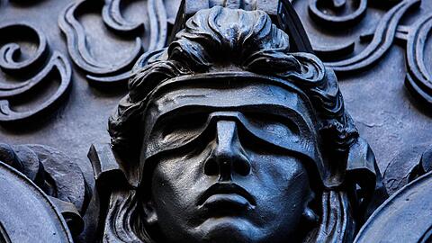 Eine Darstellung der Göttin Justitia.