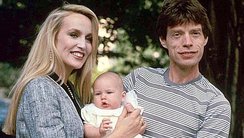Jerry Hall und Mick Jagger mit Tochter Elizabeth - die feiert nun ihren 40. Geburtstag.