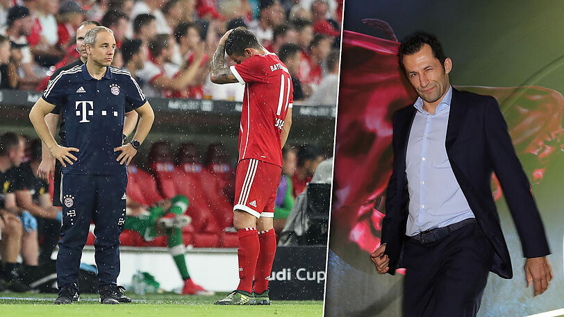 Dem Medienbericht zufolge soll Sportdirektor Hasan Salihamidzic (r.) den Abgang von Mannschaftsarzt Volker Braun (l.) forciert haben.