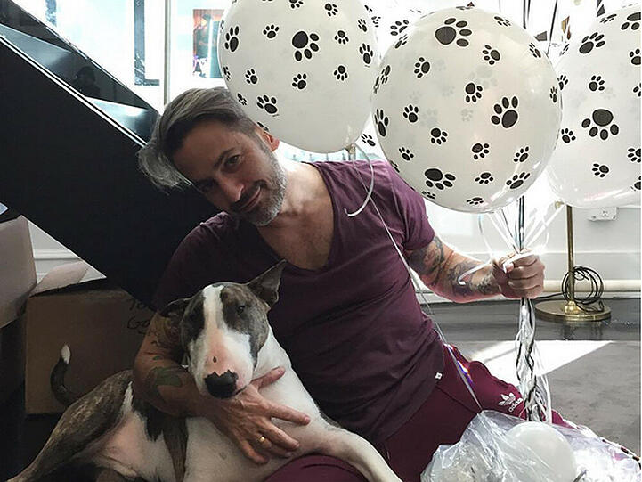 Marc Jacobs liebt seinen Hund Neville über alles