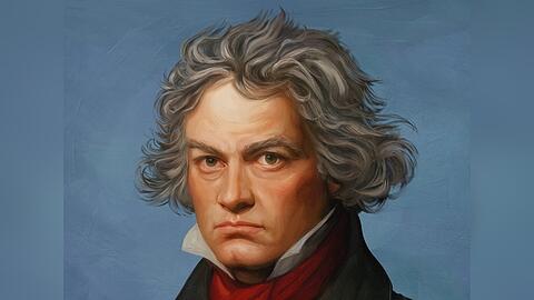 Auch Ludwig van Beethoven ist natürlich bei Apple Music Classical vertreten. Dieses Porträt wurde für die App erstellt.