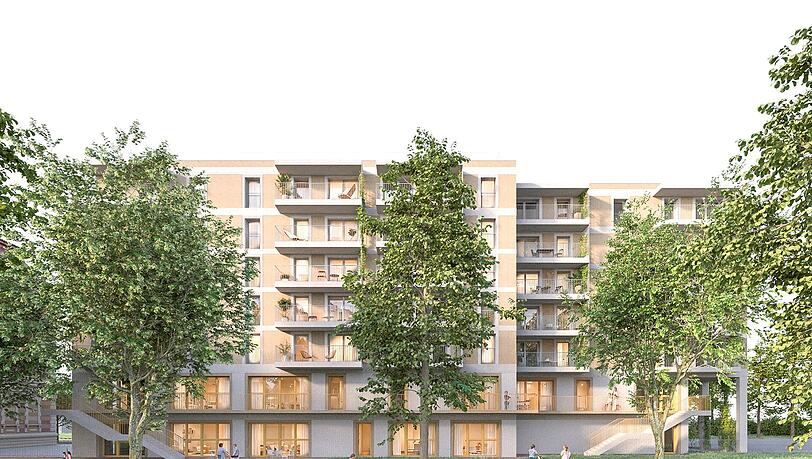 Geplanter Neubau mit Kita in der Pappenheimstraße. Geplanter Neubau mit Kita in der Pappenheimstraße.