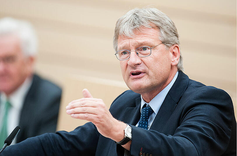Jörg Meuthen betont, er trenne Patriotismus streng von Nationalismus.