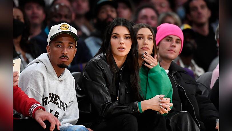 Kendall Jenner, Hailey Bieber und Justin Bieber (v.l.) sind seit vielen Jahren miteinander befreundet.