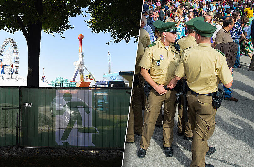 Das neue Sicherheitskonzept auf der Wiesn beinhaltet unter anderem einen durchgängigen Zaun, Einlass- und Taschenkontrollen sowie verstärkte Polizeipräsenz.