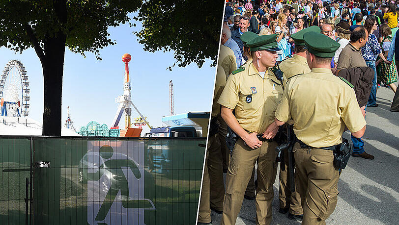 Das neue Sicherheitskonzept auf der Wiesn beinhaltet unter anderem einen durchgängigen Zaun, Einlass- und Taschenkontrollen sowie verstärkte Polizeipräsenz. Das neue Sicherheitskonzept auf der Wiesn beinhaltet unter anderem einen durchgängigen Zaun, Einlass- und Taschenkontrollen sowie verstärkte Polizeipräsenz.