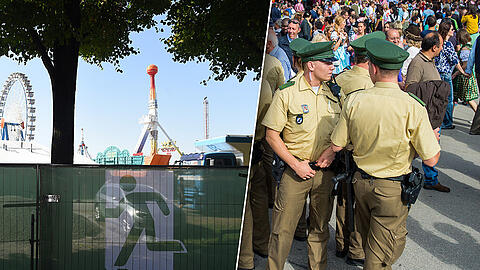 Das neue Sicherheitskonzept auf der Wiesn beinhaltet unter anderem einen durchgängigen Zaun, Einlass- und Taschenkontrollen sowie verstärkte Polizeipräsenz.