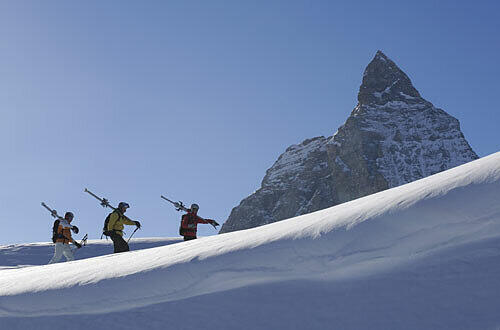 Immer im Blick: das Matterhorn, Foto: Norbert Eisele-Hein