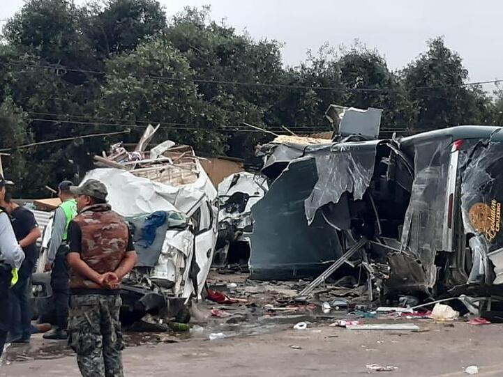 Der Ort des Unfalls auf der Strecke zwischen Lima und Arequipa.
