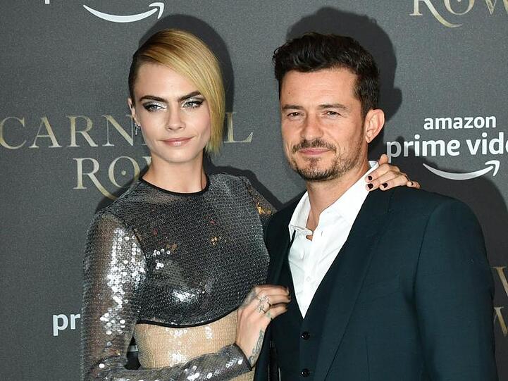 Orlando Bloom und Cara Delevingne bei der Premiere der Amazon-Serie "Carnival Row" in Berlin.