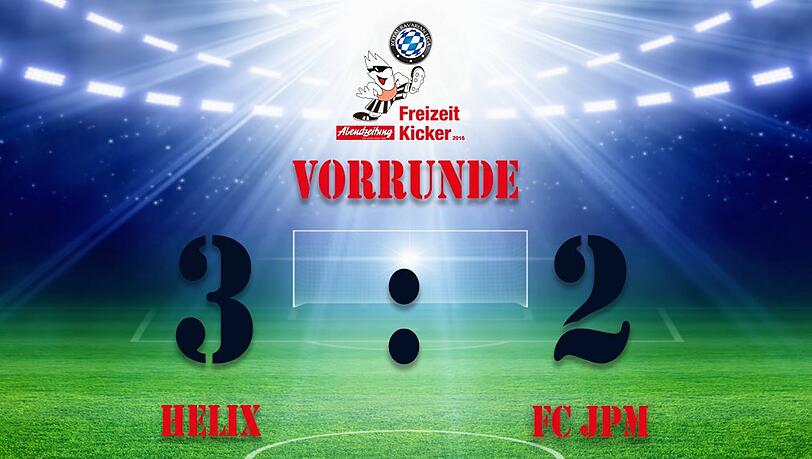 HELIX Neuherberg gewinnt mit 3:2 gegen den FC JPM. HELIX Neuherberg gewinnt mit 3:2 gegen den FC JPM.