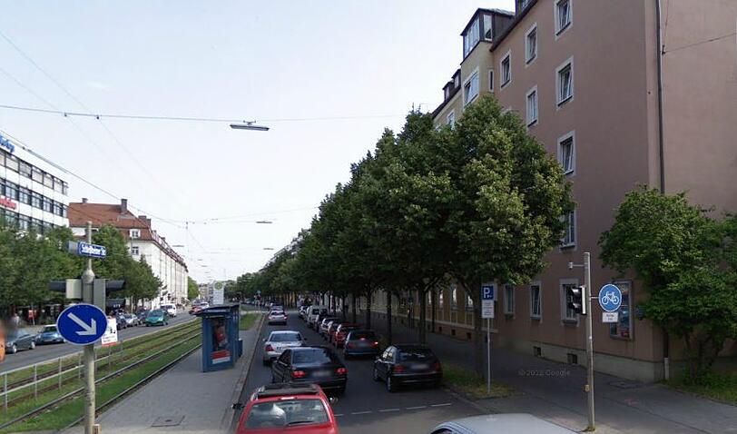 Viel befahren: die Schleißheimer Straße. Für Radler gibt es Engstellen.