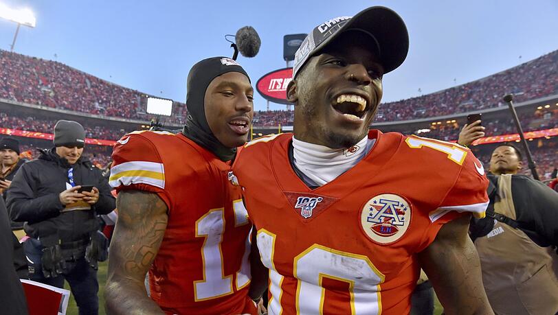 Umstritten: Chiefs-Receiver Tyreek Hill. Umstritten: Chiefs-Receiver Tyreek Hill.