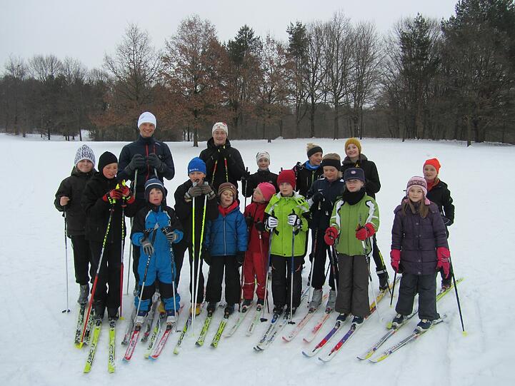 Langlaufen wie die Großen: Die Kindergruppe des SC Hochvogels