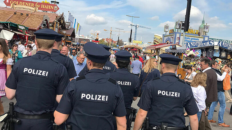 Rund 600 Beamte werden auch dieses Jahr auf der Wiesn im Einsatz sein.