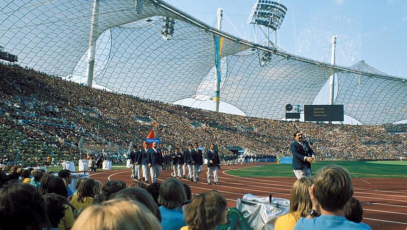 Das Olympiastadion bei den Sommerspielen 1972.