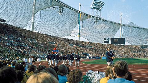Das Olympiastadion bei den Sommerspielen 1972.