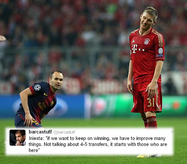 "Wenn wir weiter erfolgreich sein möchten müssen wir viele Dinge verbessern. Man braucht nicht über 4-5 Transfers reden, es beginnt mit diejenigen, die hier sind."