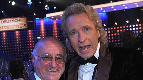 Star-Duell: Die Moderatoren Alfred Biolek und Thomas Gottschalk.