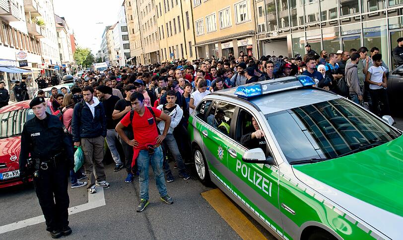 Die Bilder zur Flüchtlingssituation in München vom Wochenende.