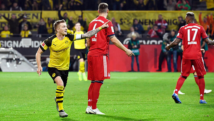 Hatten in Dortmund nichts zu jubeln: die Bayern. Hatten in Dortmund nichts zu jubeln: die Bayern.