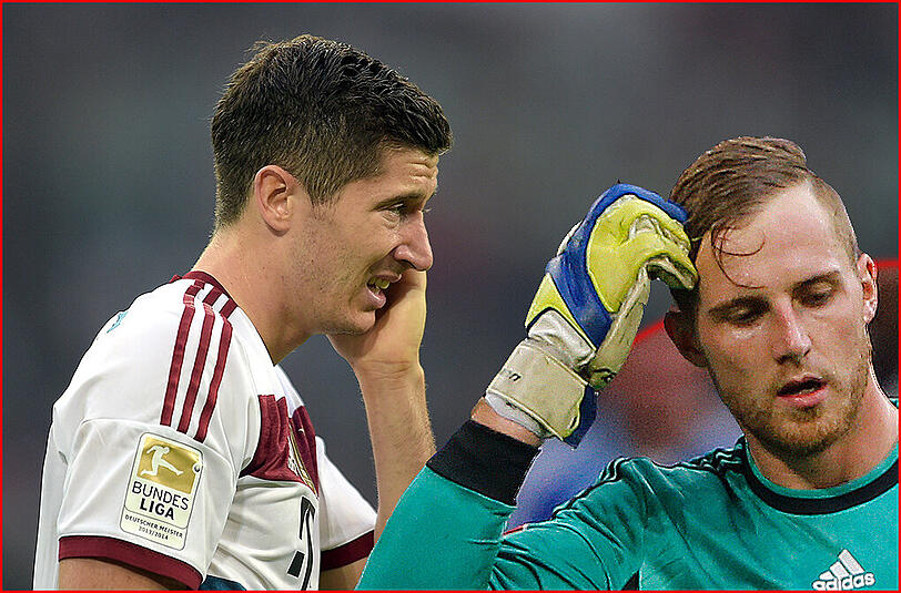 Sein Schuss traf Schalke-Torwart Ralf Fährmann am Ohr - jetzt entschuldigt sich Robert Lewandowski!