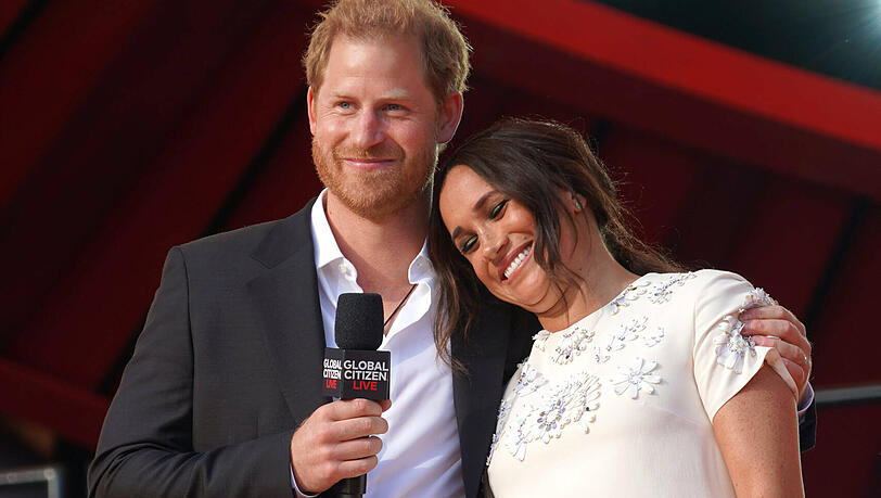 Prinz Harry und Herzogin Meghan halten eine Rede Prinz Harry und Herzogin Meghan halten eine Rede