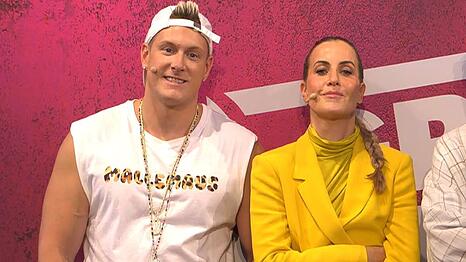 Charlotte Engelhardt und Calvin Kleinen haben sich gek&uuml;sst - das verr&auml;t die Moderatorin bei "Grill den Henssler".