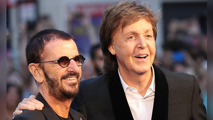 Ringo Starr (li.) und Paul McCartney haben einen bisher unveröffentlichten Beatles-Song fertiggestellt.