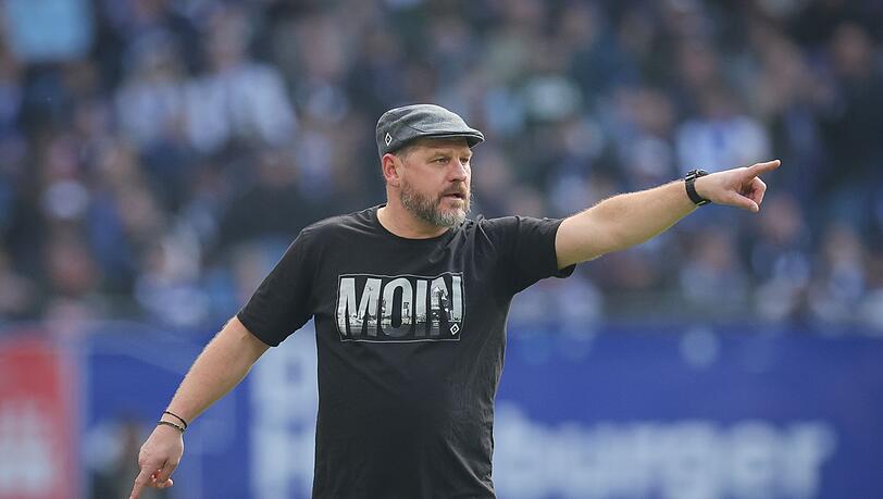 HSV-Trainer Steffen Baumgart musste im Heimpiel gegen Osnabrück trotz Überzahl eine Niederlage hinnehmen.