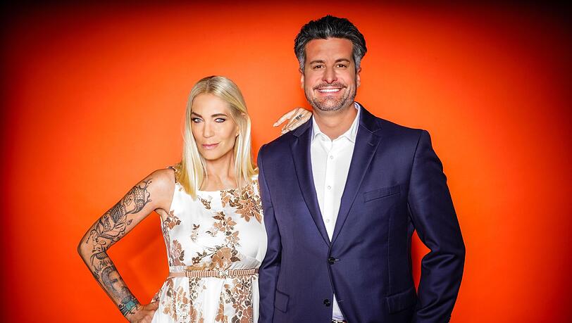 Designerin Sarah Kern und Tobias Pankow kämpfen bei "Das Sommerhaus der Stars" um den Sieg.