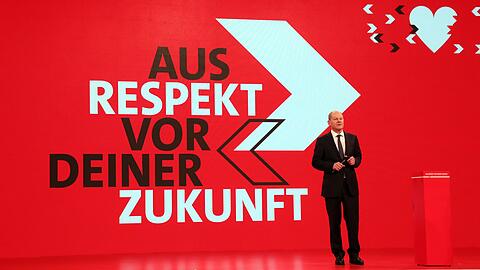 Mit "Respekt" ist Scholz 2021 in den Wahlkampf gezogen.