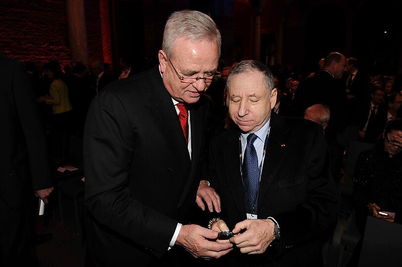 VW-Chef Martin Winterkorn (l.) mit Jean Todt.