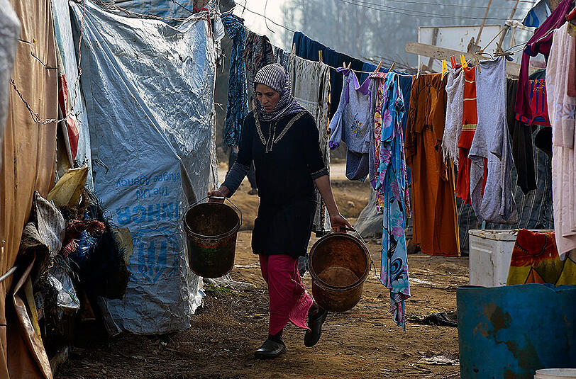 Das Flüchtlingshilfswerk der Vereinten Nationen schätzt, dass derzeit 1,5 Millionen syrische Flüchtlinge im Libanon leben. Das wären zehn Prozent jener rund 4,8 Millionen Menschen, die vor dem Krieg in benachbarte Länder geflohen sind. Foto: Wael Hamzeh