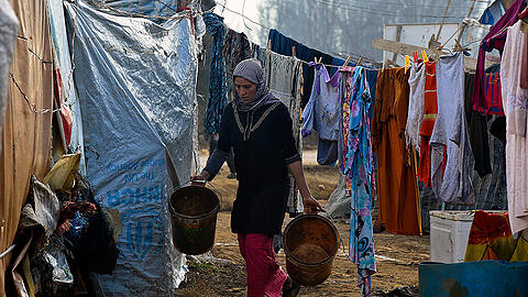 Das Flüchtlingshilfswerk der Vereinten Nationen schätzt, dass derzeit 1,5 Millionen syrische Flüchtlinge im Libanon leben. Das wären zehn Prozent jener rund 4,8 Millionen Menschen, die vor dem Krieg in benachbarte Länder geflohen sind. Foto: Wael Hamzeh