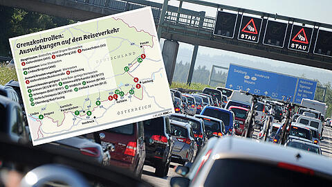 Da staut sich was zusammen: Das verlängerte Wochenende, das Ende der Pfingstferien und das schöne Wetter werden für viel Verkehr sorgen.