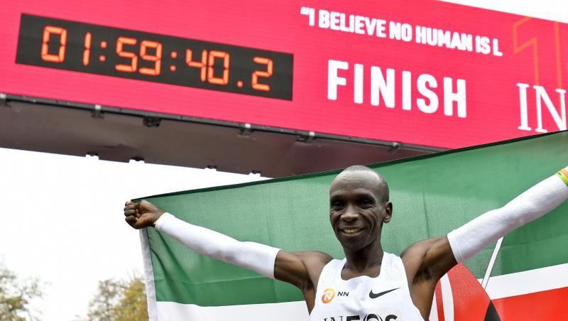 Lief in Wien als erster Mensch einen Marathon unter zwei Stunden: Eliud Kipchoge. Lief in Wien als erster Mensch einen Marathon unter zwei Stunden: Eliud Kipchoge.