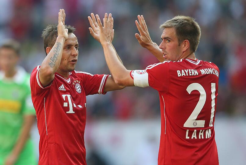 PHILIPP LAHM NOTE 2Der bayerische Xavi? Musste wieder weiter nach vorne rücken, ins halbrechte Mittelfeld. Und er trifft! Schiebt locker zum 2:0 ein nach Müllers abgeblocktem Schuss (23.).