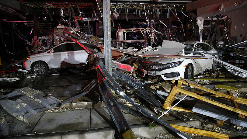 Heftige Unwetter haben den Süden der USA heimgesucht. In Texas tobten heftige Tornados. Die Bilder der Zerstörung.