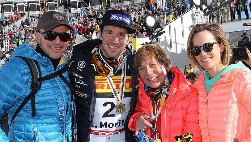 Familie Neureuther bei der Ski-Weltmeisterschaft 2017 in St. Moritz. Familie Neureuther bei der Ski-Weltmeisterschaft 2017 in St. Moritz.