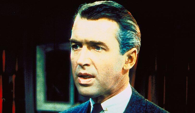 James Stewart spielte in mehreren Hitchcock-Filmen, darunter "Cocktail für eine Leiche" (1948).