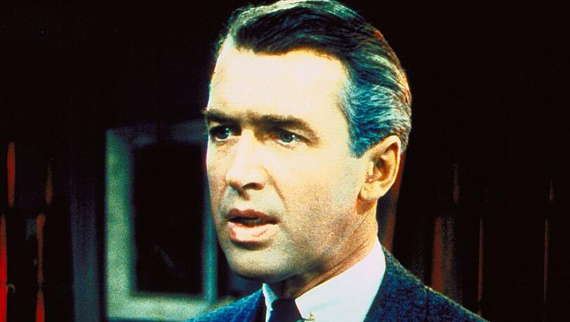 James Stewart spielte in mehreren Hitchcock-Filmen, darunter "Cocktail für eine Leiche" (1948).