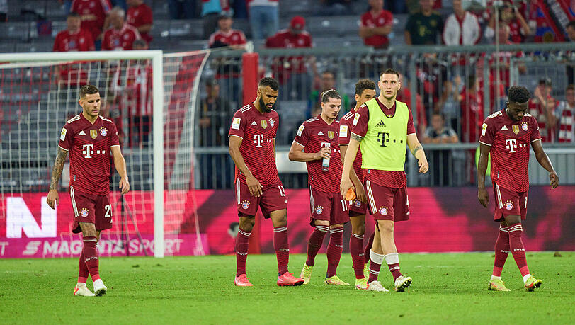 Bedröppelte Serienmeister: Die Bayern mussten gegen Frankfurt eine Niederlage einstecken.