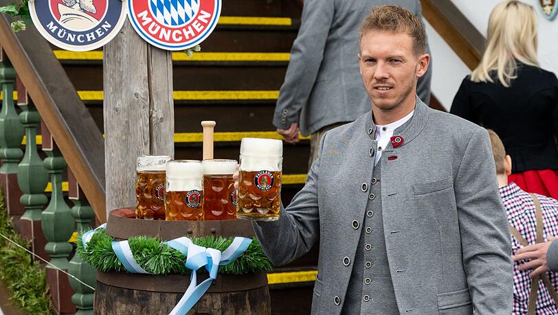 Bayern-Trainer Julian Nagelsmann auf dem Oktoberfest. Bayern-Trainer Julian Nagelsmann auf dem Oktoberfest.