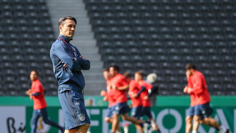 Bayern-Trainer Niko Kovac will mit seinem Team auch den DFB-Pokal gewinnen. Bayern-Trainer Niko Kovac will mit seinem Team auch den DFB-Pokal gewinnen.