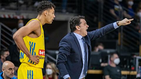 Oscar da Silva (l) steuerte zum Sieg gegen Bayreuth 20 Punkte bei.