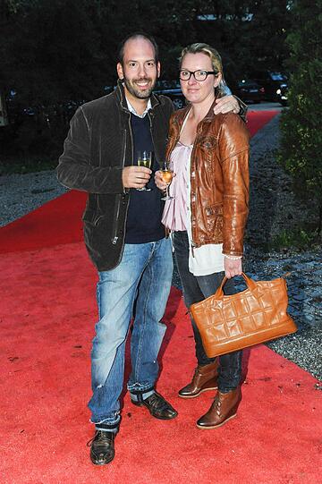Promis beim Futurecom-Sommerfest: Kay Rainer und Nadine Tschochner.