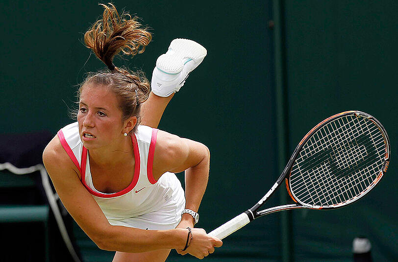 Tennisprofi Annika Beck in Bildern.