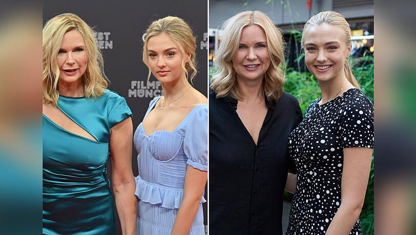 Die Looks von Veronica Ferres (l.) und ihrer Tochter Lilly Krug haben am Wochenende auf den roten Teppichen überzeugt.