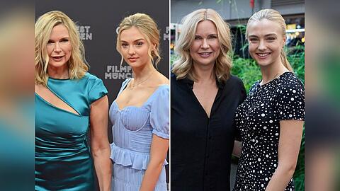 Die Looks von Veronica Ferres (l.) und ihrer Tochter Lilly Krug haben am Wochenende auf den roten Teppichen überzeugt.